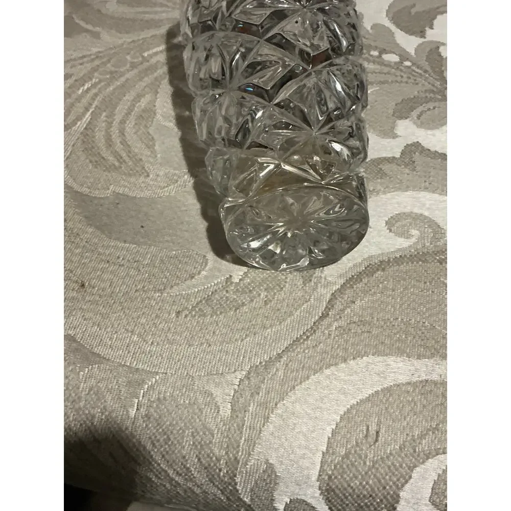 Bohemia crystal vase 7 inches tall